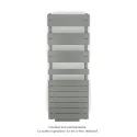 Régate EC +Air, couleur Grey Aluminium 9007, 625W, H 1370mm / L 500mm