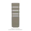 Régate EC +Air, couleur Concrete Grey 0265, 781W, H 1666mm / L 500mm