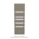 Régate EC, couleur Concrete Grey, 1019W, H 1851 mm / L 600 mm