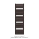 Altai Spa EC double, Dark Brown 0270, 1262W, H 1804 mm / L 500 mm