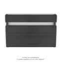Régate EC double, couleur Anthracite Grey, 1043W, H 666 mm / L 1000 mm