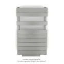 Régate EC +Air, couleur Inox Look 0332, 411W, H 852mm / L 500mm