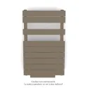 Régate EC +Air, couleur Beige Grey 0267, 411W, H 852mm / L 500mm