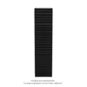 Régate EC Status, couleur Traffic Black, 1027W, H 2073 mm / L 500 mm