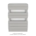 Régate EC, couleur Telegrey 4, 377W, H 741 mm / L 500 mm