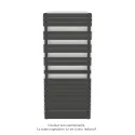 Fassane Spa Symétrique EC, 2 patères, Umbra Grey, 1300W, H1851mm / L800mm