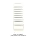 Fassane Spa Asym EC +Air,G, Pure White 9010, 809W, H 1713 mm / L 550 mm
