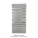 Fassane Spa Asymétrique EC droite, Inox Look, 594W, H 1183 mm / L 550 mm
