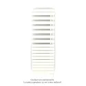 Fassane Spa Asym EC +Air,D, Pure White 9010, 809W, H 1713 mm / L 550 mm