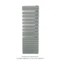 Fassane Spa Asymétrique EC droite, Titane, 809W, H 1676 mm / L 550 mm