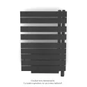 Fassane Spa Asym EC +Air,D, Anthracite Grey 7016, 429W, H 842 mm / L 550 mm