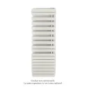 Fassane Spa Asymétrique EC droite, White Quartz, 809W, H 1676 mm / L 550 mm