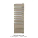 Fassane Spa Asymétrique EC droite, Beige Quartz, 809W, H 1676 mm / L 550 mm