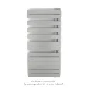 Fassane Spa Asymétrique EC droite, White Aluminium, 594W, H 1183 mm / L 550 mm
