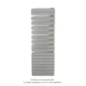 Fassane Spa Asymétrique EC droite, Inox Look, 809W, H 1676 mm / L 550 mm