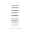Fassane Spa Asymétrique EC droite, Pure White, 809W, H 1676 mm / L 550 mm