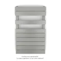 Fassane Spa Symétrique EC, 2 patères, Inox Look, 411W, H815mm / L500mm