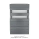 Fassane Spa Symétrique EC, 2 patères, Anthracite, 411W, H815mm / L500mm
