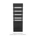 Fassane Spa Symétrique EC, 2 patères, Black Quartz, 1019W, H1851mm / L600mm