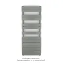 Fassane Spa Symétrique EC, 2 patères, Grey Aluminium, 625W, H1333mm / L500mm