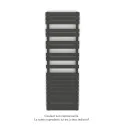 Fassane Spa Symétrique EC, 2 patères, Umbra Grey, 1019W, H1851mm / L600mm