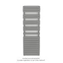 Fassane Spa Symétrique EC, 2 patères, Telegrey 2, 1019W, H1851mm / L600mm