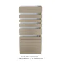 Fassane Spa Asymétrique EC droite, Beige Quartz, 594W, H 1183 mm / L 550 mm