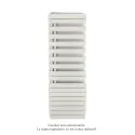 Fassane Spa Asymétrique EC gauche, White Quartz, 809W, H 1676 mm / L 550 mm