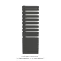 Fassane Spa Asymétrique EC gauche, Umbra Grey, 809W, H 1676 mm / L 550 mm