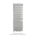 Fassane Spa Asym EC +Air,G, White Aluminium 9006, 809W, H 1713 mm / L 550 mm