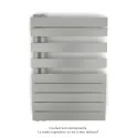 Fassane Spa Asymétrique EC gauche, Inox Look, 429W, H 805 mm / L 550 mm