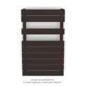 Fassane Spa Symétrique EC, 2 patères, Dark Brown, 411W, H815mm / L500mm