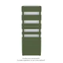 Fassane Spa Symétrique EC, 2 patères, Olive Green, 625W, H1333mm / L500mm