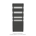 Fassane Spa Symétrique EC, 2 patères, Umbra Grey, 625W, H1333mm / L500mm