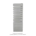 Fassane Spa Asymétrique EC droite, White Aluminium, 809W, H 1676 mm / L 550 mm