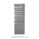 Fassane Spa Asymétrique EC droite, Grey Aluminium, 809W, H 1676 mm / L 550 mm