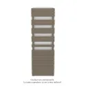 Fassane Spa Symétrique EC, 2 patères, PearLBeige, 1019W, H1851mm / L600mm