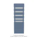 Fassane Spa Symétrique EC, 2 patères, Pigeon Blue, 1019W, H1851mm / L600mm