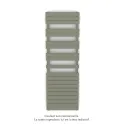 Fassane Spa Symétrique EC, 2 patères, Cement Grey, 1019W, H1851mm / L600mm
