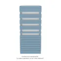 Fassane Spa Symétrique EC, 2 patères, PasteLBlue, 1300W, H1851mm / L800mm