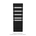 Fassane Spa Symétrique EC, 2 patères, Traffic Black, 1019W, H1851mm / L600mm