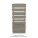 Fassane Spa Symétrique EC, 2 patères, Concrete Grey, 1300W, H1851mm / L800mm