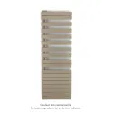 Fassane Spa Asymétrique EC gauche, Beige Quartz, 809W, H 1676 mm / L 550 mm