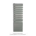 Fassane Spa Asymétrique EC gauche, Grey Aluminium, 809W, H 1676 mm / L 550 mm