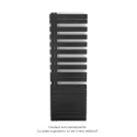 Fassane Spa Asymétrique EC gauche, Black Quartz, 809W, H 1676 mm / L 550 mm