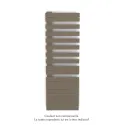 Fassane Spa Asymétrique EC gauche, Pearl Beige, 809W, H 1676 mm / L 550 mm