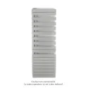 Fassane Spa Asymétrique EC gauche, White Aluminium, 809W, H 1676 mm / L 550 mm