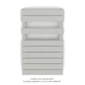 Fassane Spa Symétrique EC, 2 patères, Light Grey, 411W, H815mm / L500mm