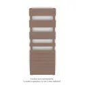 Fassane Spa Symétrique EC, 2 patères, Terracotta Faded, 625W, H1333mm / L500mm