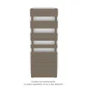 Fassane Spa Symétrique EC, 2 patères, PearLBeige, 625W, H1333mm / L500mm